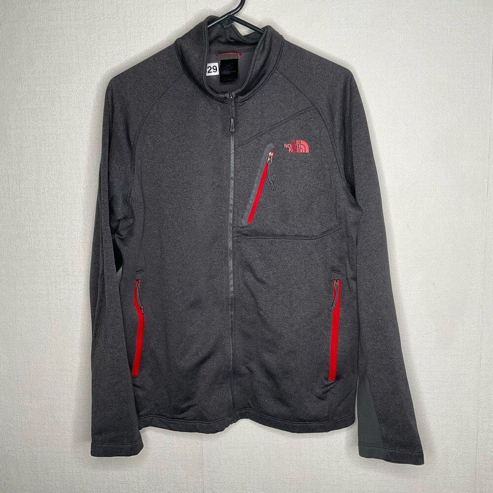 The North Face Jacket‎ Mens M Medium Skyline Fleece Full Zip Fleece Gray Hiking